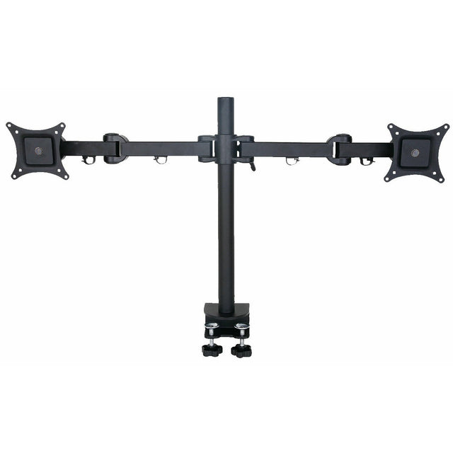 2x LCD Monitor arm Black (10kg Tilt, Swivel, Rotate) - UK Ergonomics