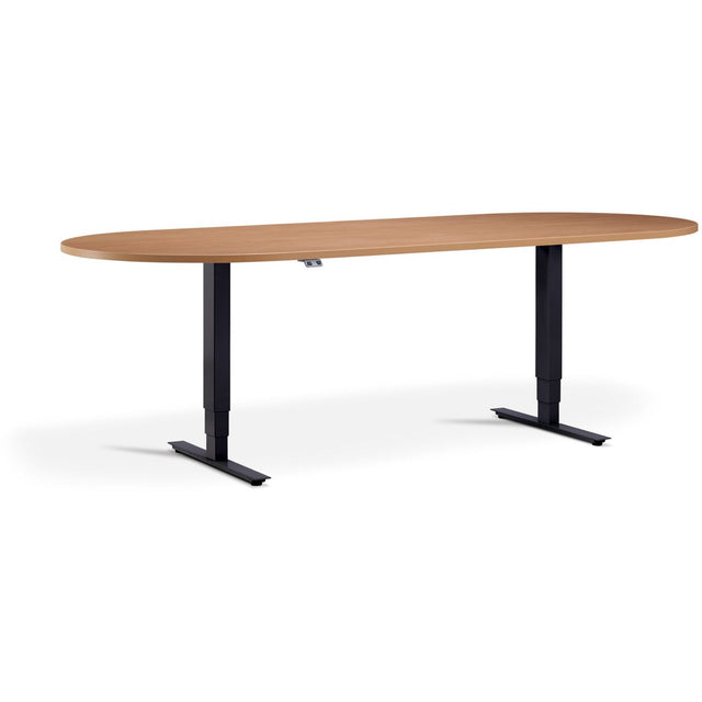 Advance - Height Adjustable Meeting Table with D-End - UK Ergonomics