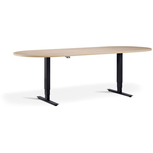 Advance - Height Adjustable Meeting Table with D-End - UK Ergonomics