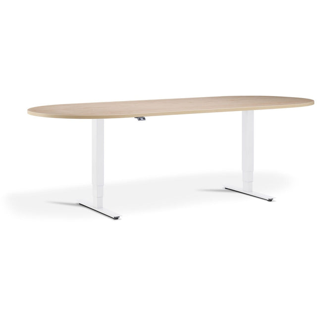 Advance - Height Adjustable Meeting Table with D-End - UK Ergonomics