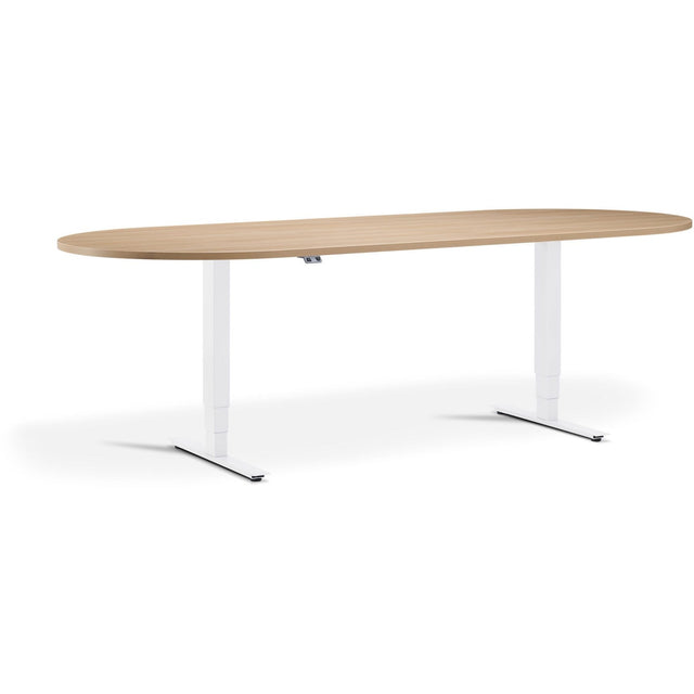 Advance - Height Adjustable Meeting Table with D-End - UK Ergonomics