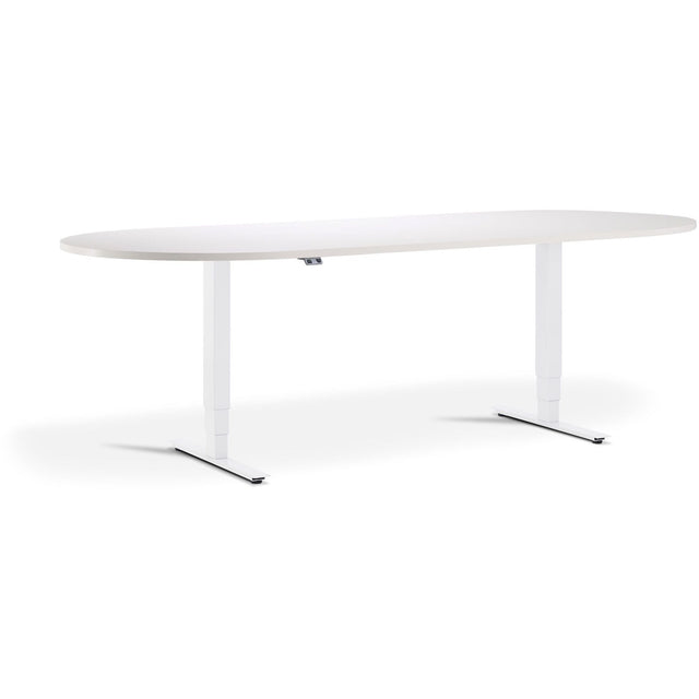 Advance - Height Adjustable Meeting Table with D-End - UK Ergonomics