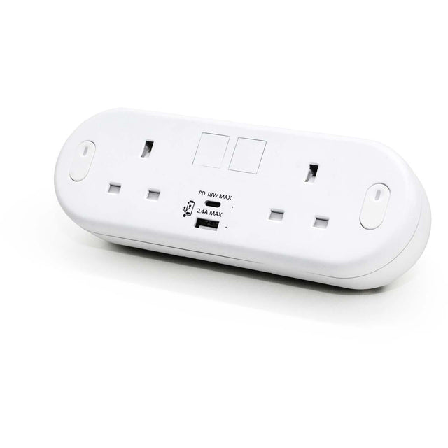 Capsule on desk power module with USB charging - UK Ergonomics