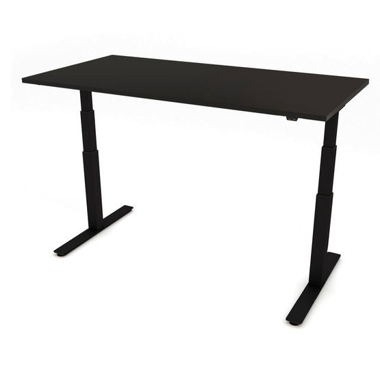 Height Adjustable Desk 1200mm Wide - Black or White Desktop - UK Ergonomics