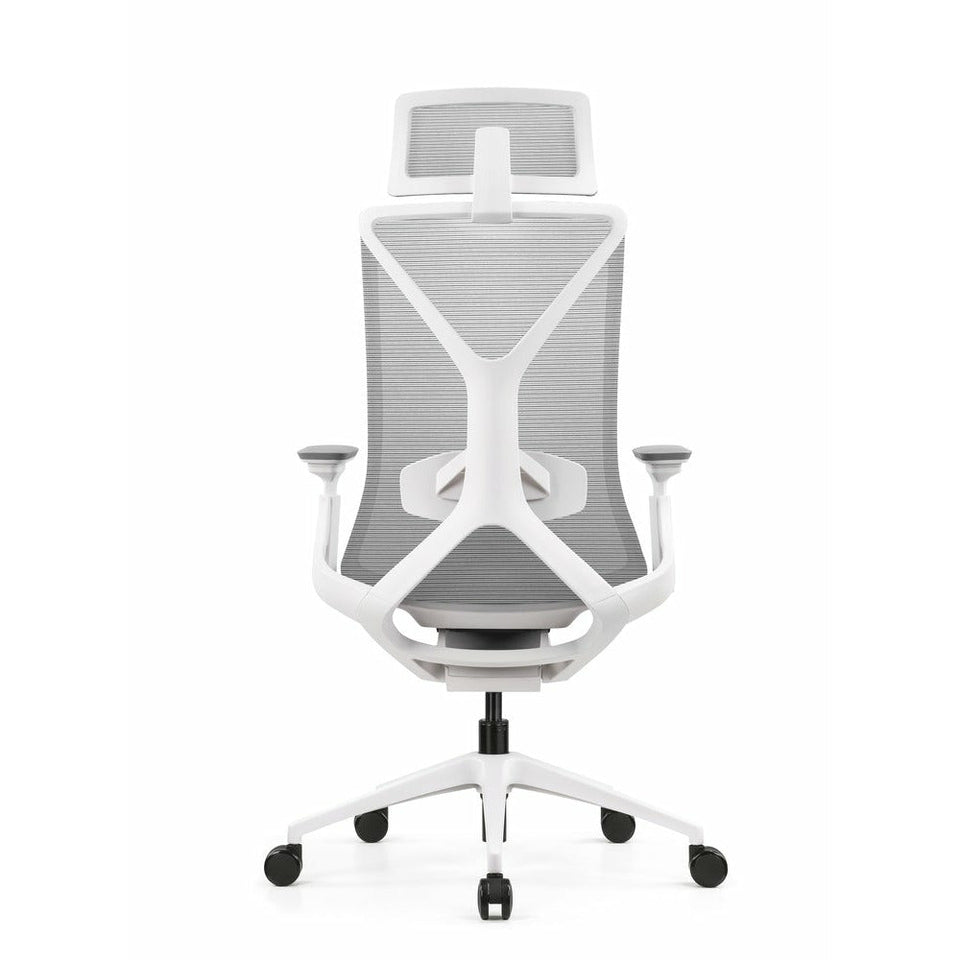 Fercula Executive Mesh Ergonomic Office Chair - White - UK Ergonomics