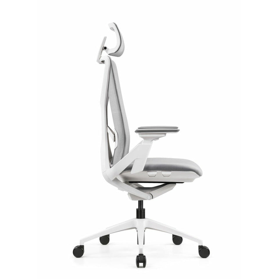 Fercula Executive Mesh Ergonomic Office Chair - White - UK Ergonomics