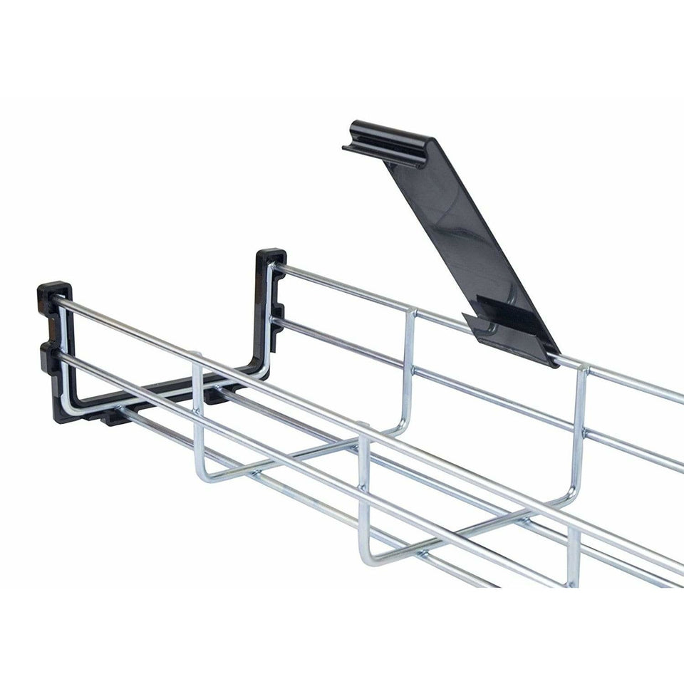 Galvanized Steel Mesh Cable Tray W10 x H5 cm - UK Ergonomics